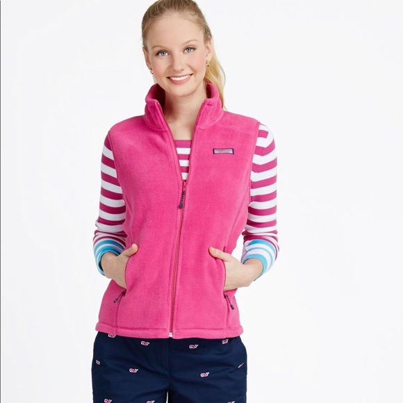 Vineyard Vines Jackets & Blazers - Vineyard Vines Fleece Vest Pink XS 🌸